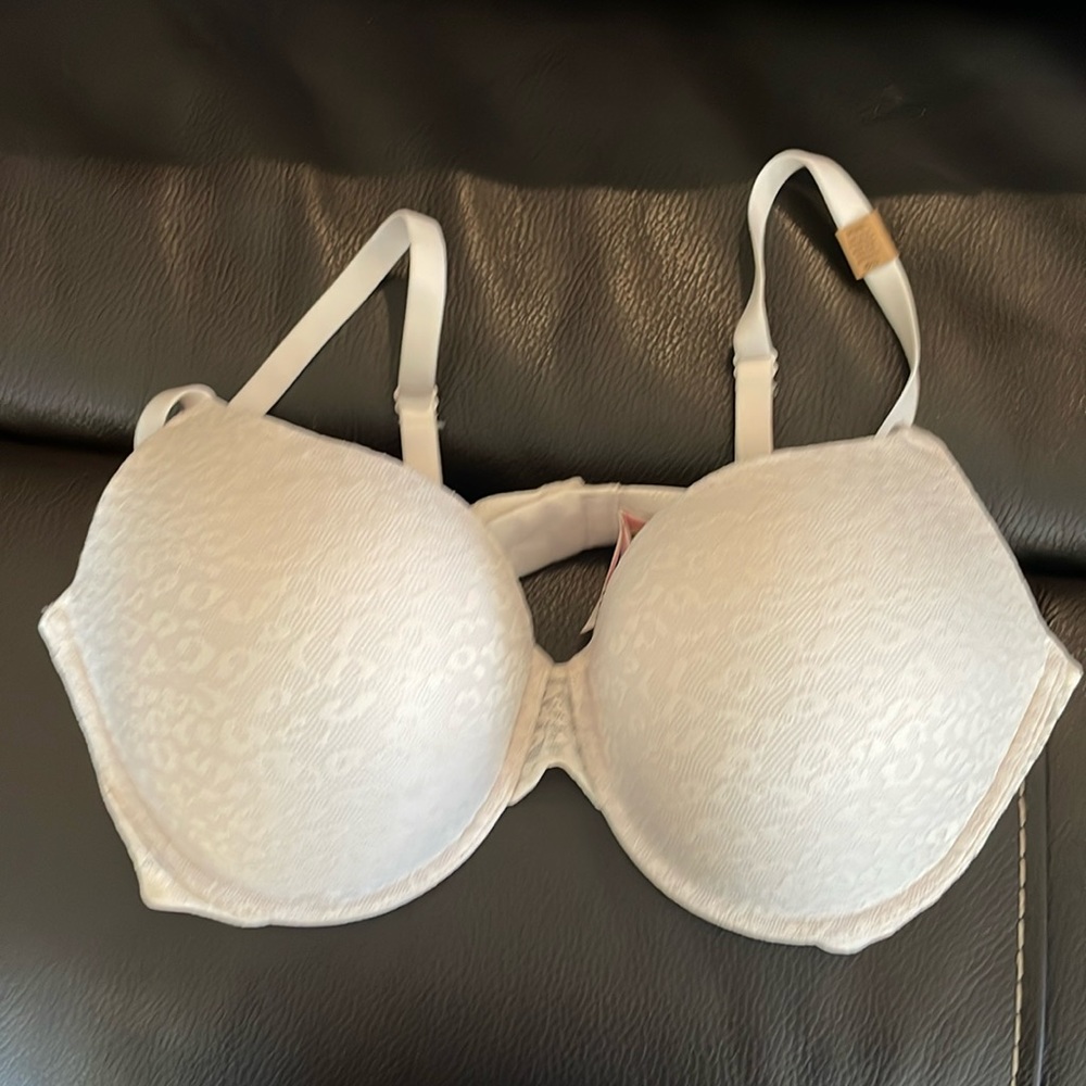 Pink branded bra